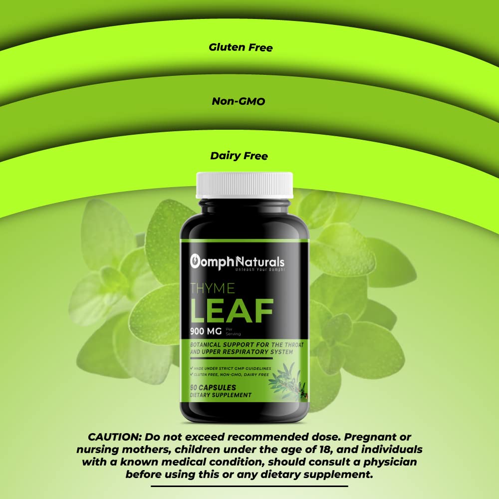 Oomph Naturals Thyme Leaf packaging and box
