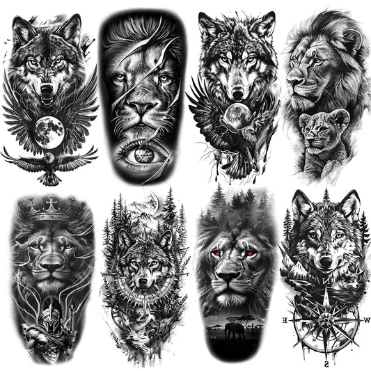 Oottati lion tattoo design on arm for bold, long-lasting body art