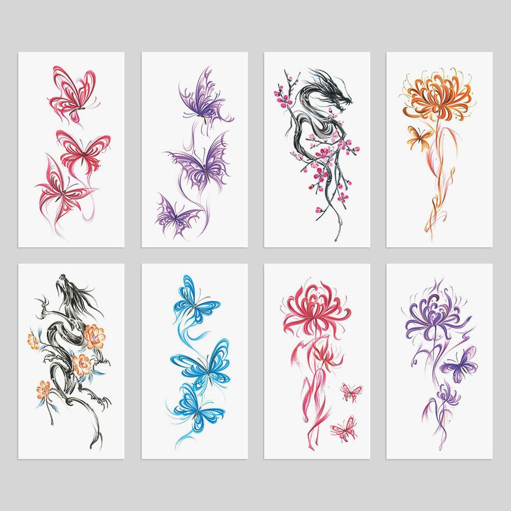 Oottati bianan flower arm tattoo with vivid hues for everyday charm