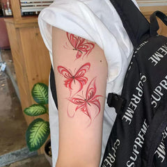 Oottati easy apply tattoo shown on arm for quick glam