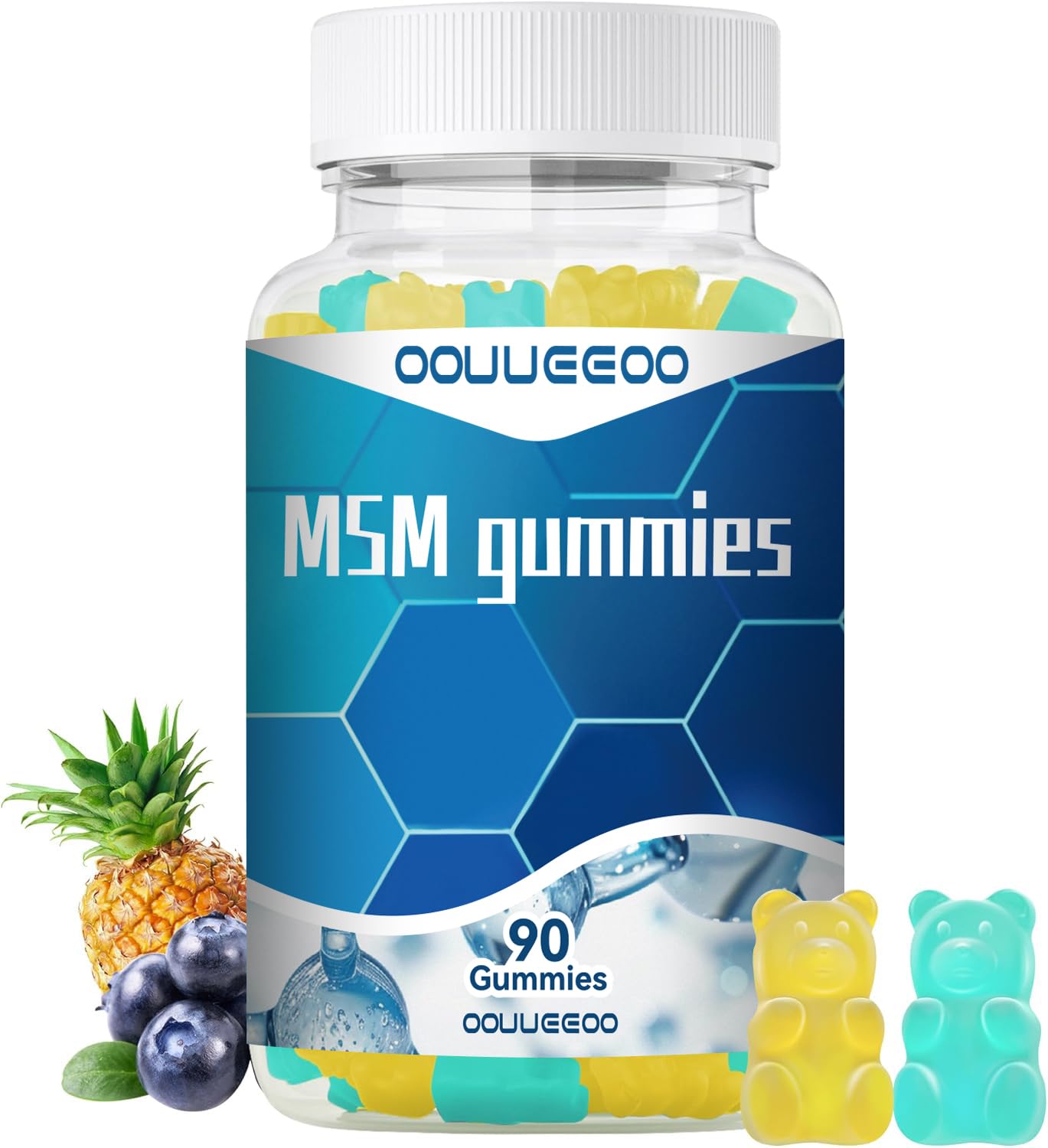 MSM 2000mg joint support gummies for men and women