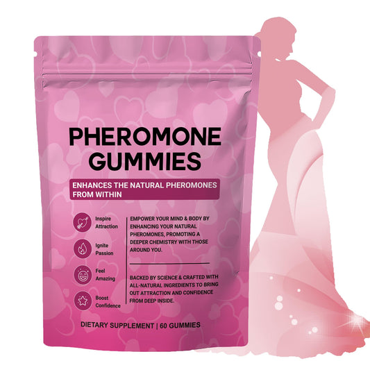 OOUUEEOO Pheromone Gummies for Women Strawberry Flavor bottle on white background