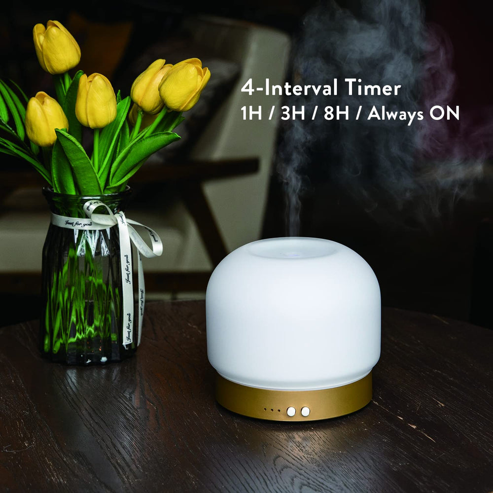 opal glass diffuser cover emitting ambient light