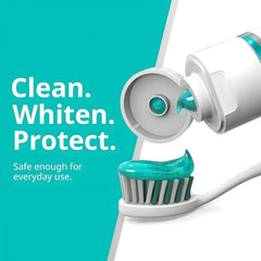 Gluten-free label on Opalescenc toothpaste tube