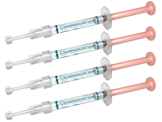 Opalescence 10% gel refill kit with four syringes in Melon flavor by Ultralent
