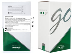 Opalescence Go 10% hydrogen peroxide gel inside prefilled trays