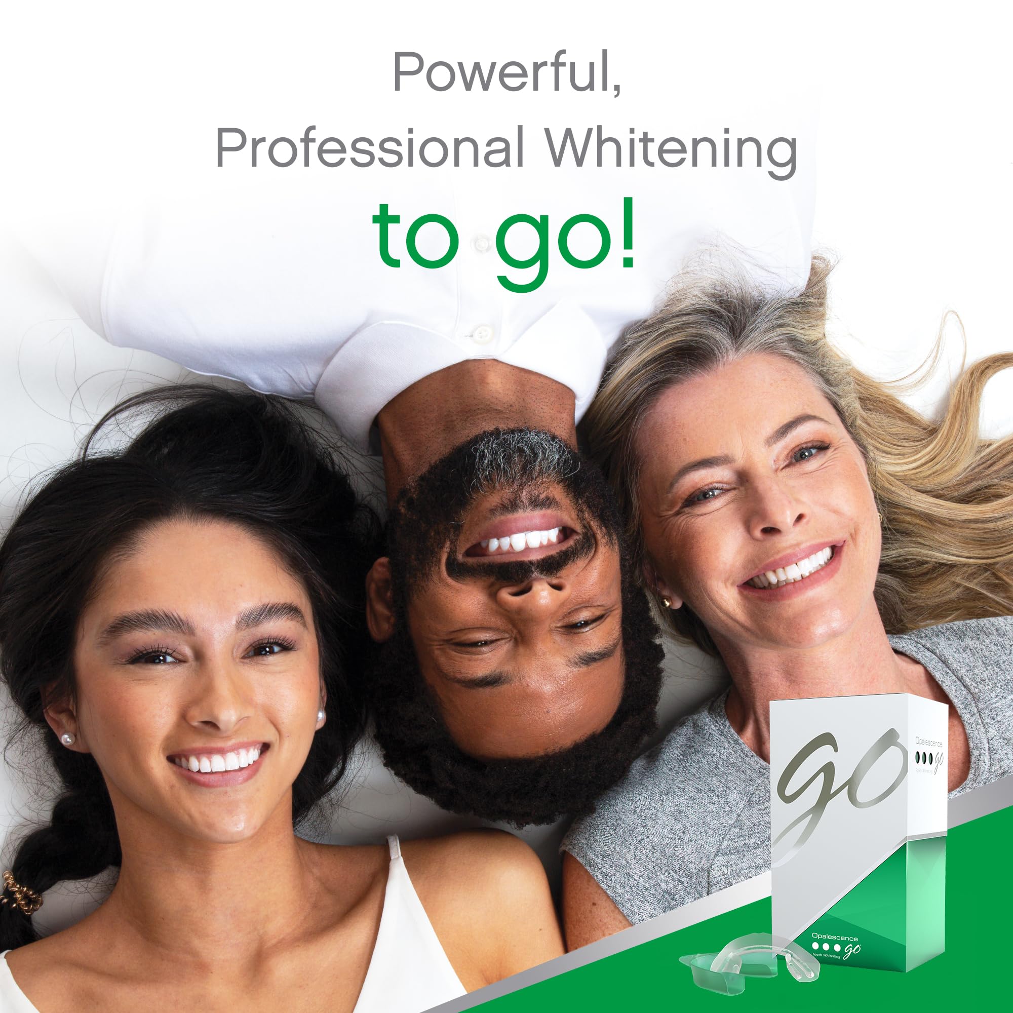 Gluten-free and xylitol-sweetened whitening kit.