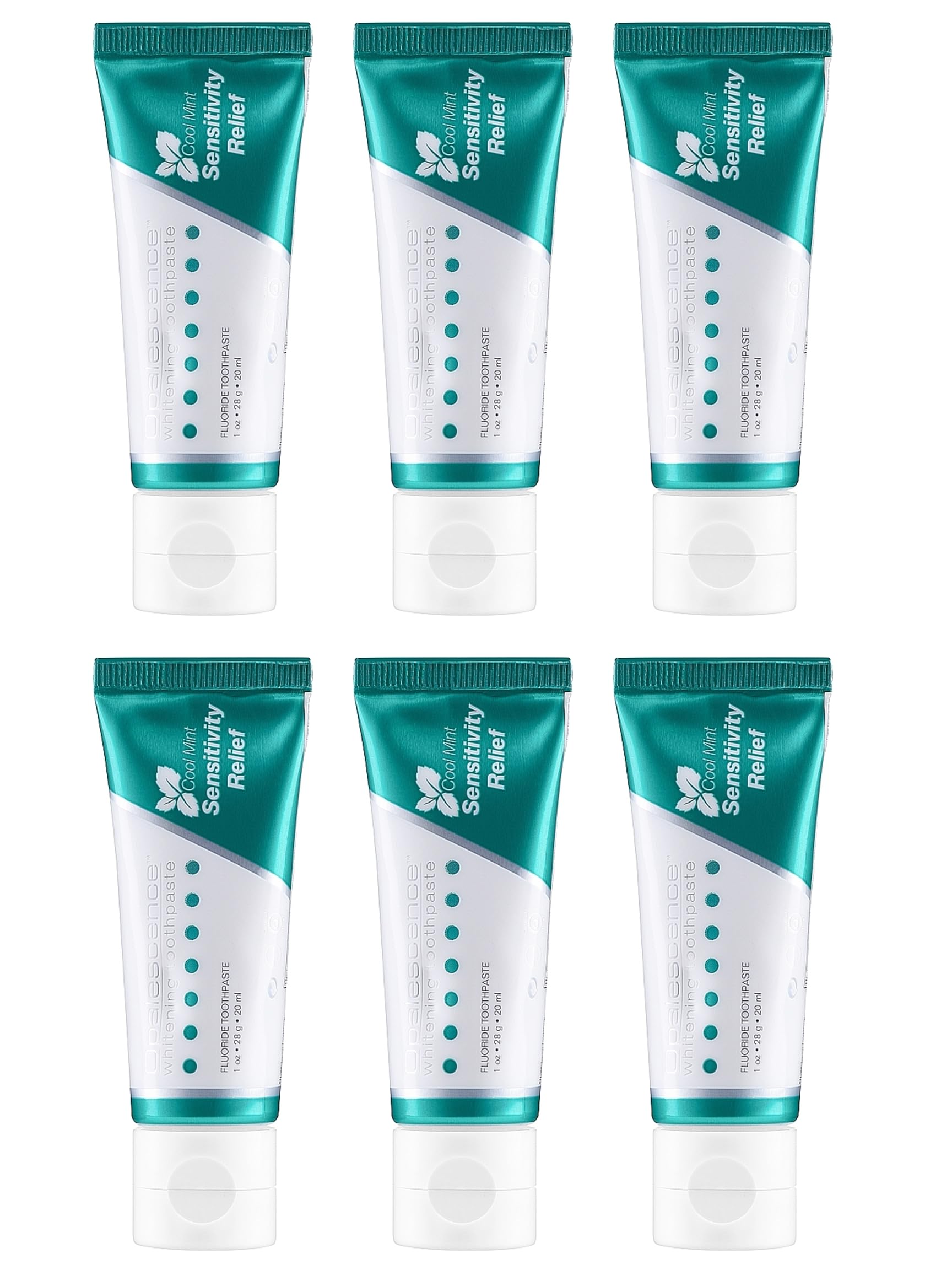 Fluoride protection and whitening on toothpaste packaging