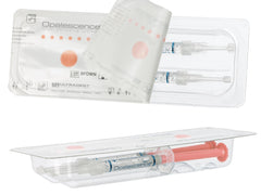 Syringes compatible with Invisalign trays and other dental trays