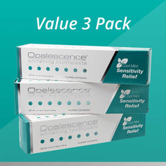 Mint flavor toothpaste tube for Opalescence sensitive teeth