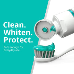 Close-up of mint flavor toothpaste for fresh breath