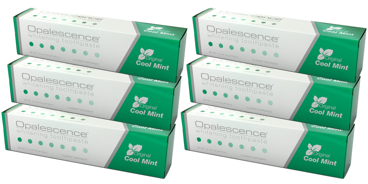 Opalescence toothpaste pack 6 Cool Mint front 4.7 oz