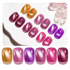 OpenLive Strawberry Molten Gold Cat Eye Nail Polish bottle with magnetic cap for easy effects.