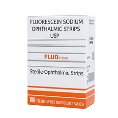 Ophthalmic Fluo Touch Strips in individual pouches