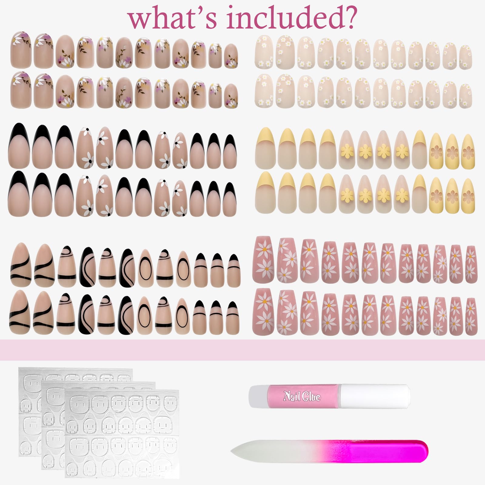 OPkssnails nail glue and jelly stickers for lasting wear