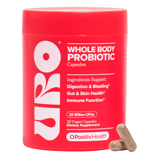 O Positiv URO Women’s Probiotic bottle with 30 capsules