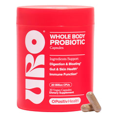 O Positiv URO Women’s Probiotic bottle with 30 capsules