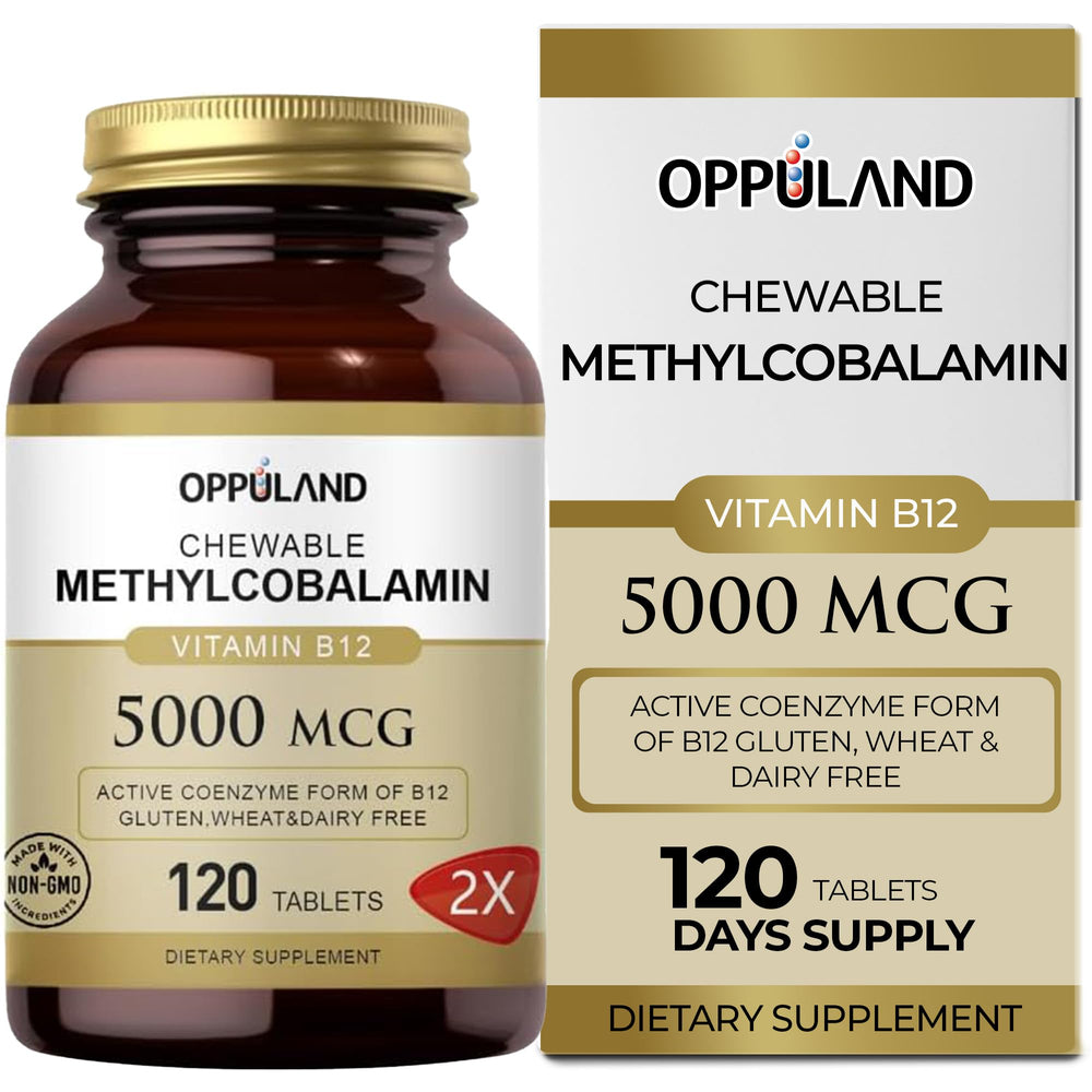 Oppuland Methyl B-12 5000mcg chewable tablet with orange flavor
