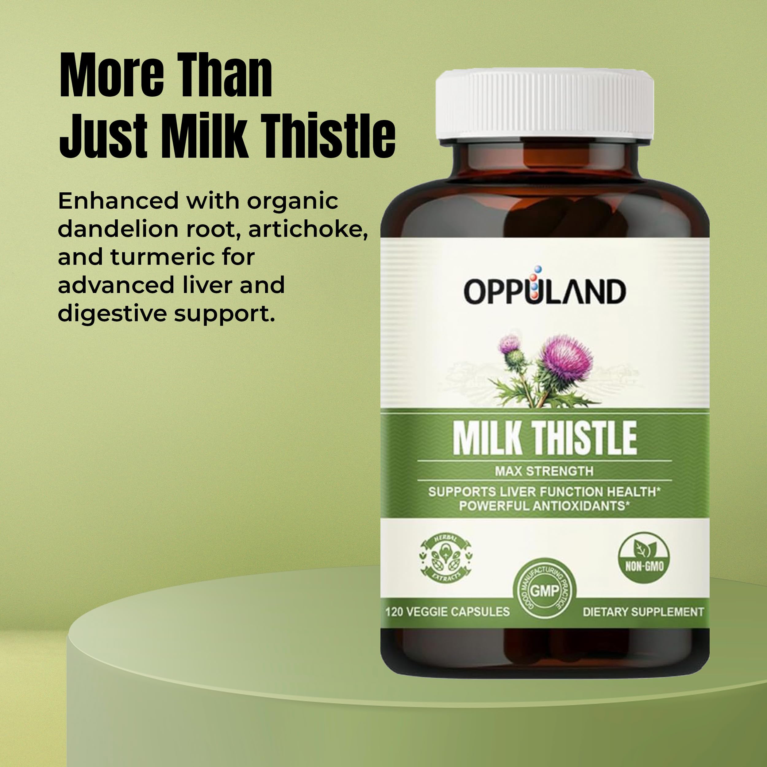 Oppuland Milk Thistle Capsules for daily use