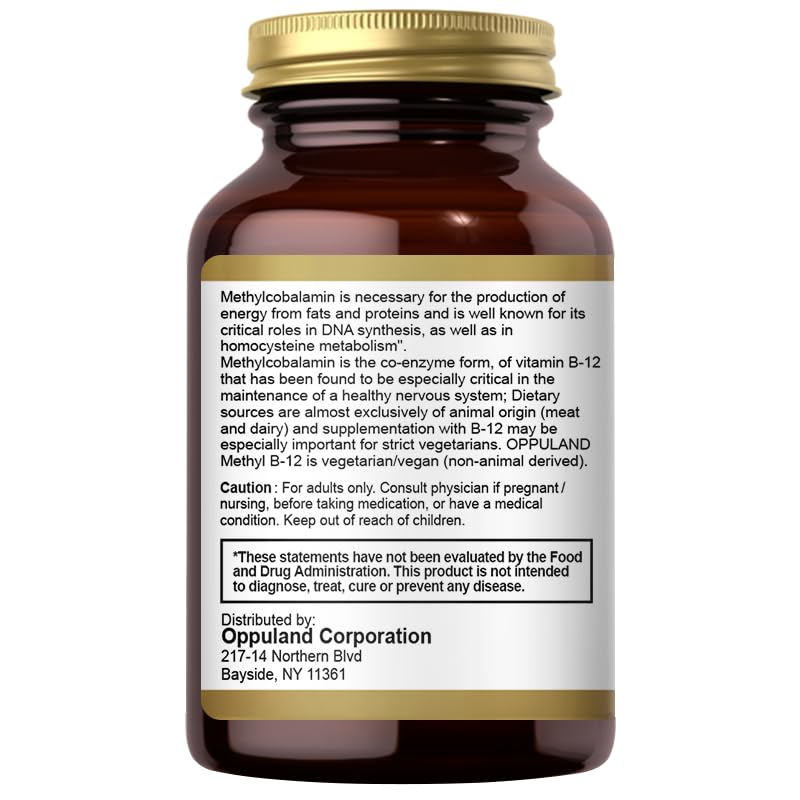 Vegan Oppuland Methyl B-12 packaging