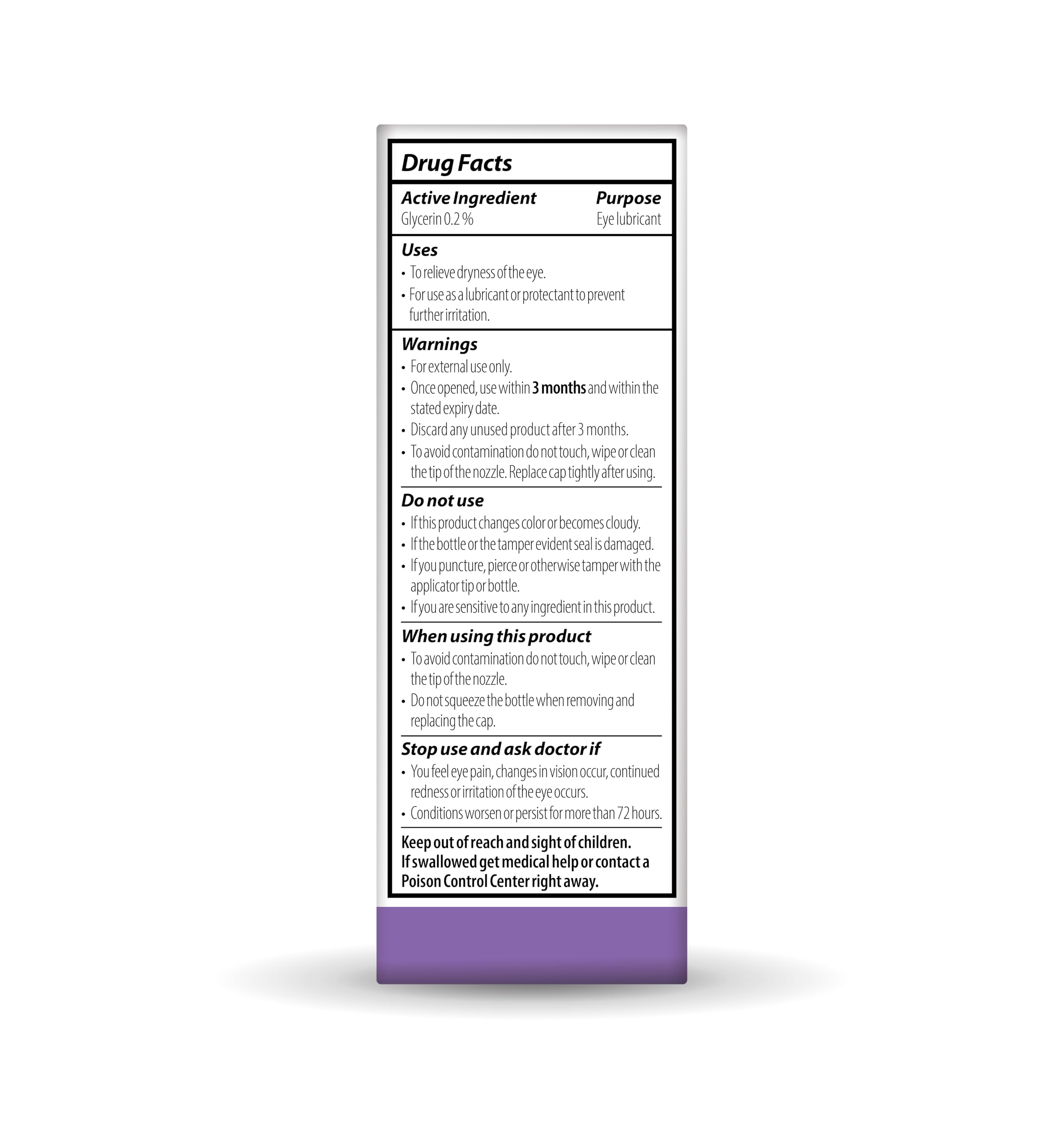 Optase Dry Eye Intense Drops application demonstrates easy, quick rehydration.