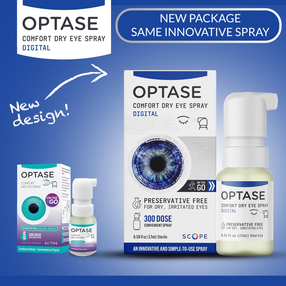 Optase Eye Spray safe with contact lenses for comfortable wear.
