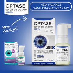 Optase Eye Spray safe with contact lenses for comfortable wear.