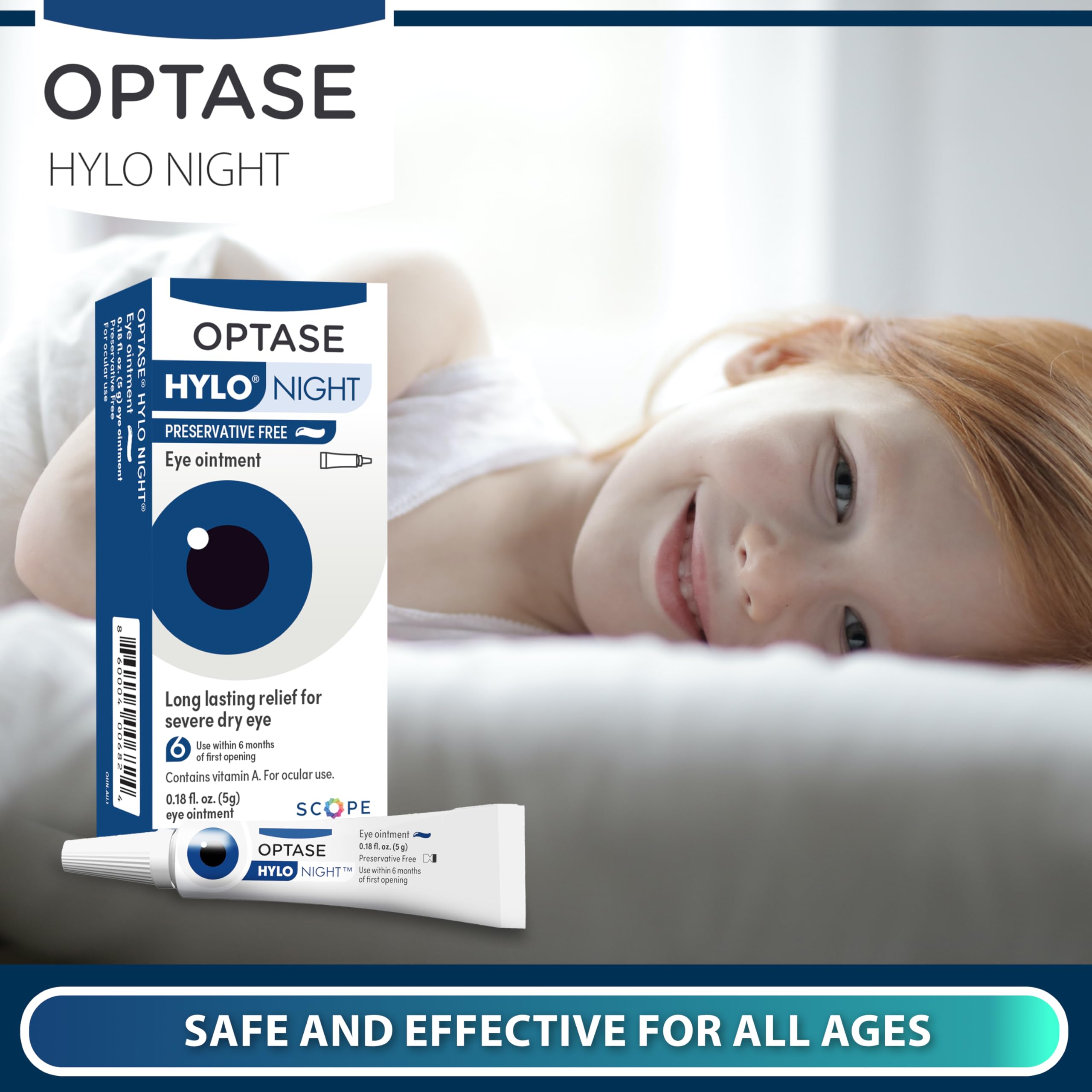 Optase HYLO Night Eye Ointment travel bag image for on-the-go protection.
