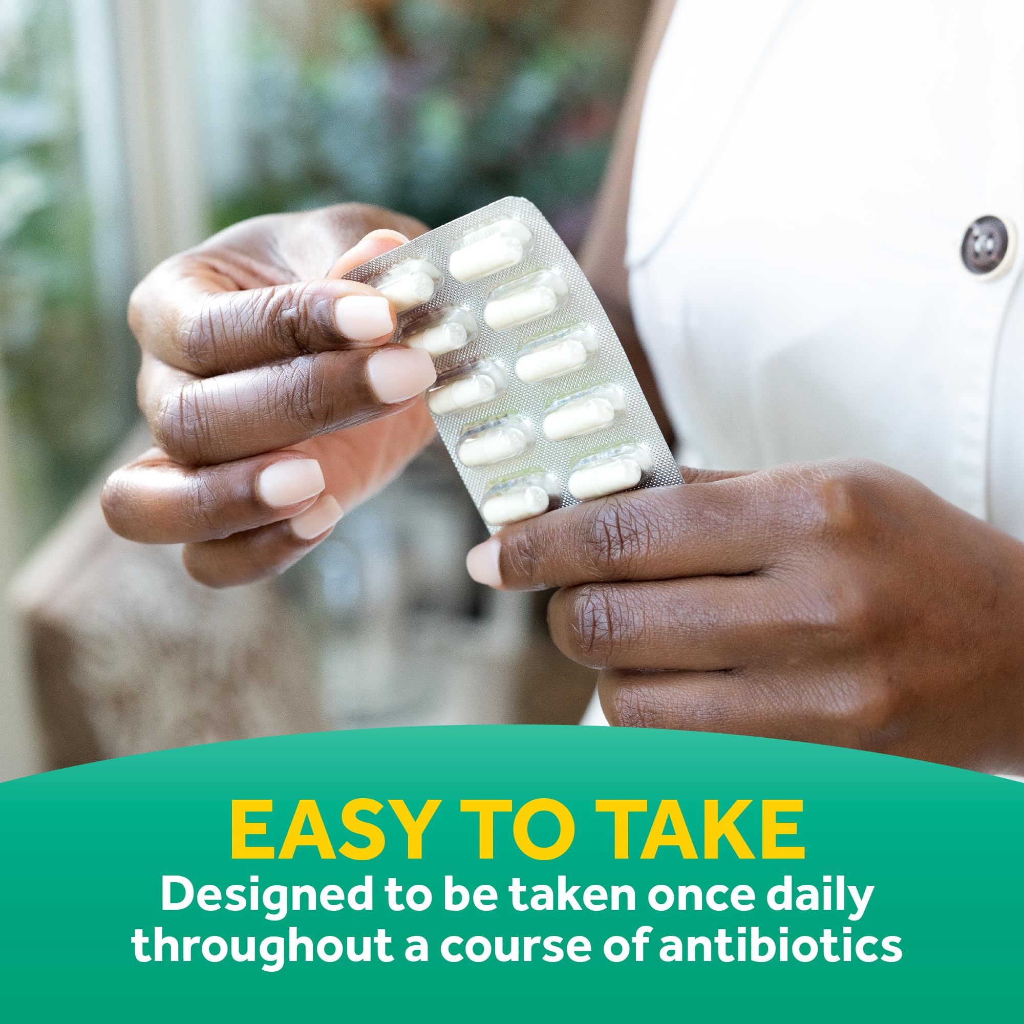 Capsules designed to reach the intestines alive during antibiotics