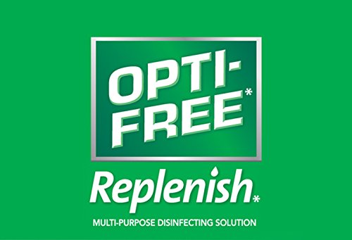 Silicone hydrogel contact lenses with OPTI-FREE Replenish bottle