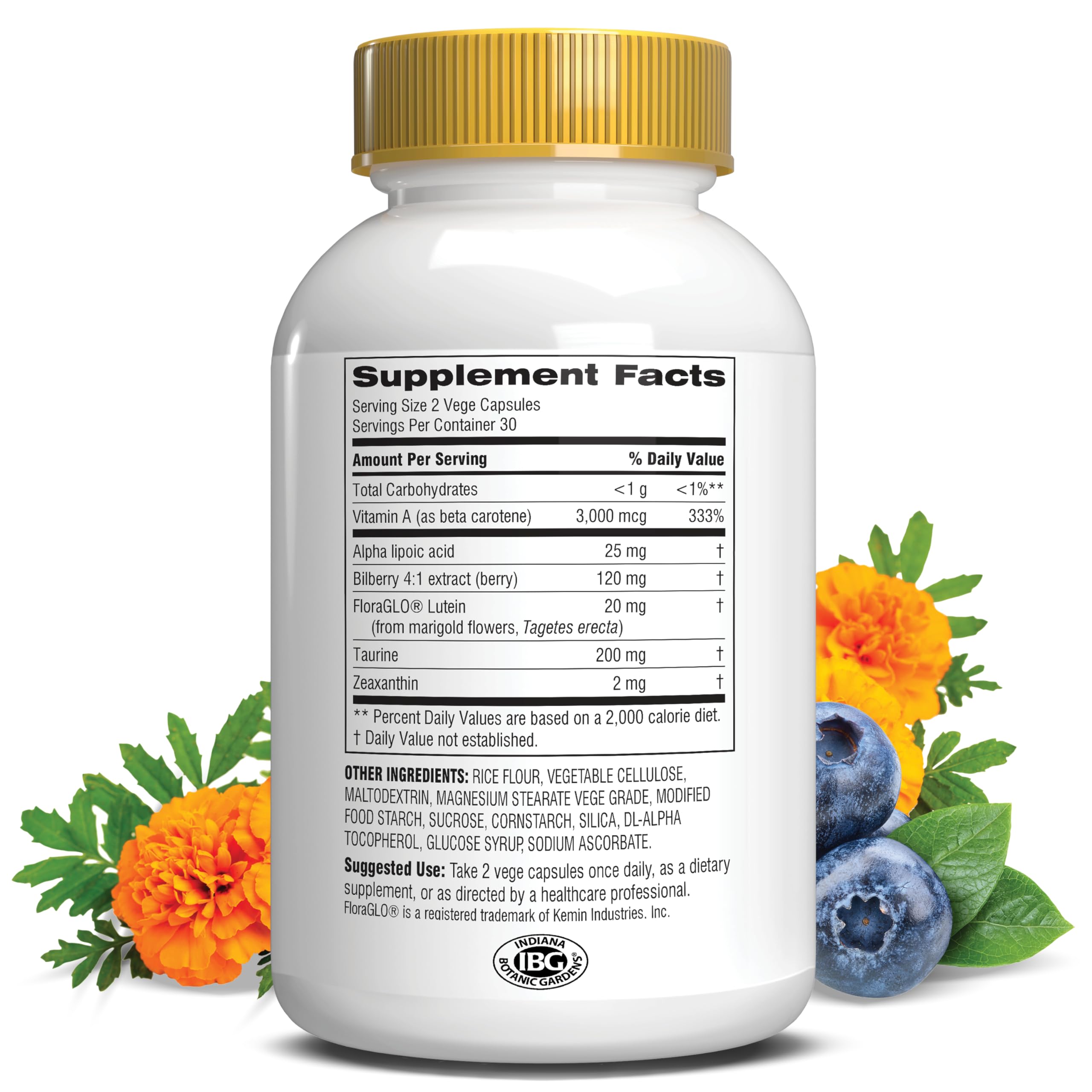Opti Gold Vision capsules close-up