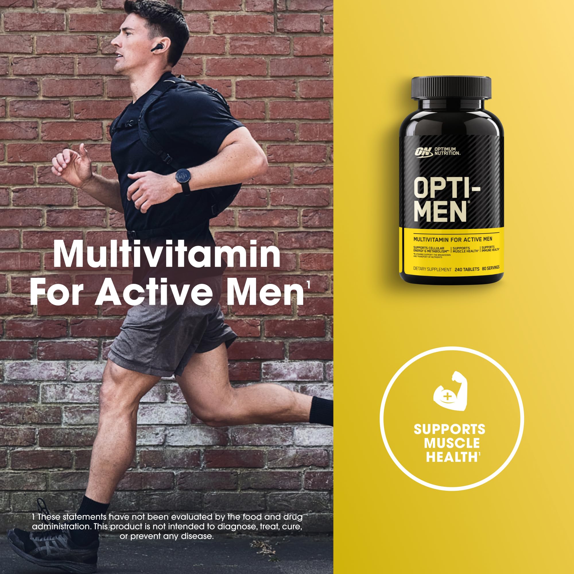 Close-up of B vitamins for energy metabolism in Opti-Men