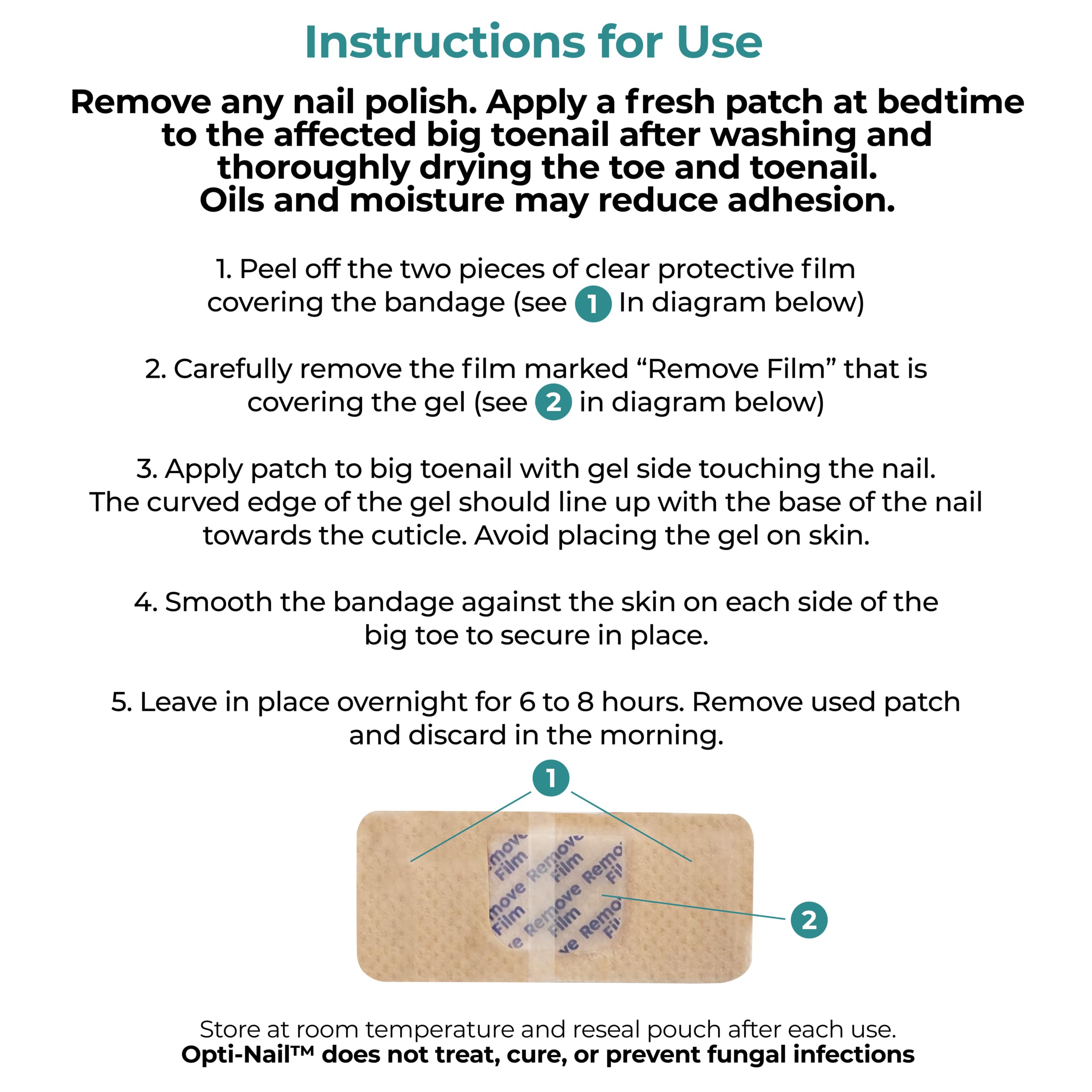 Opti-Nail 21-patch pack on shelf highlighting great value for nail care.