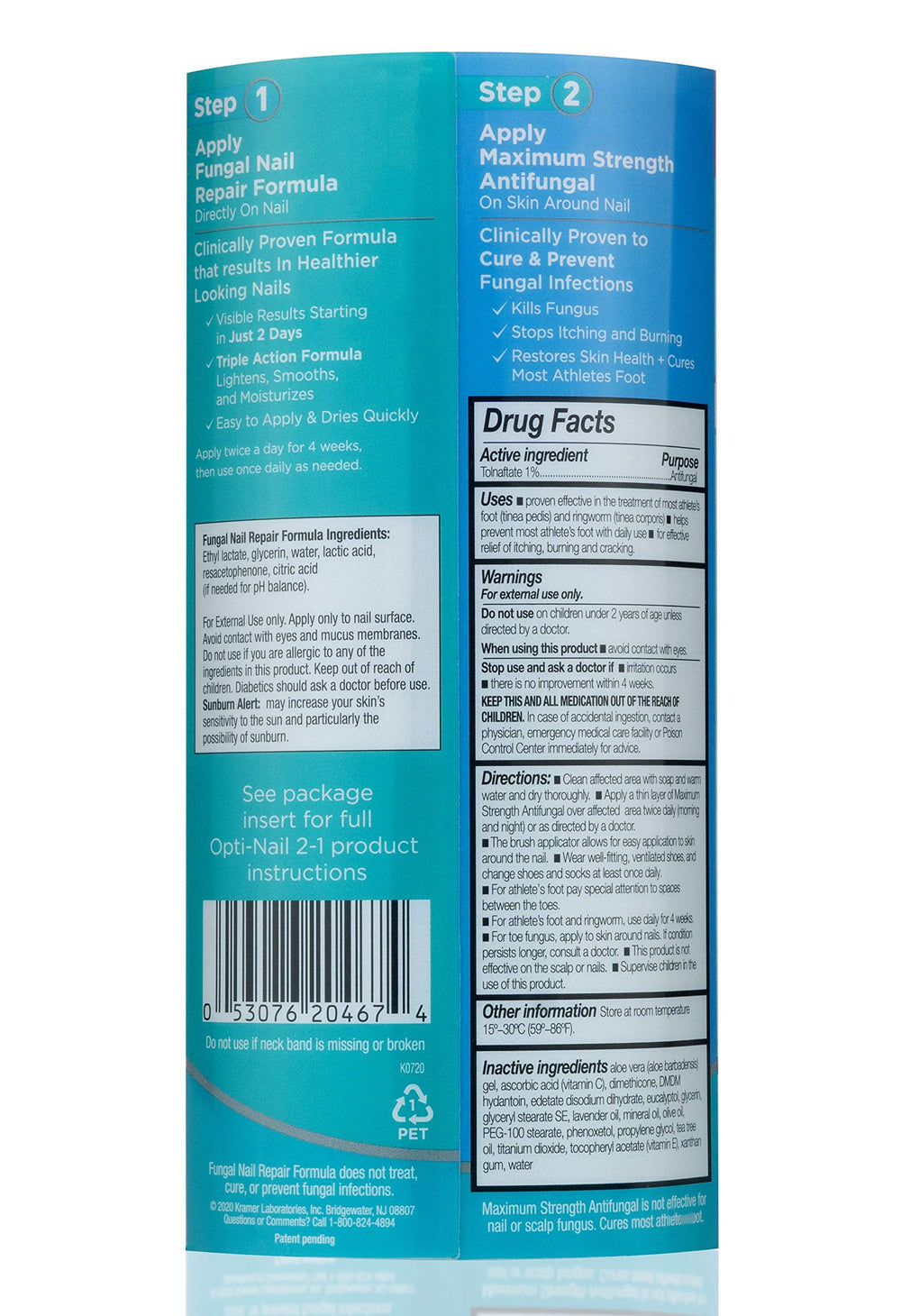 Opti-Nail 2in1 application applicator delivers precise, targeted antifungal and brightening treatment.