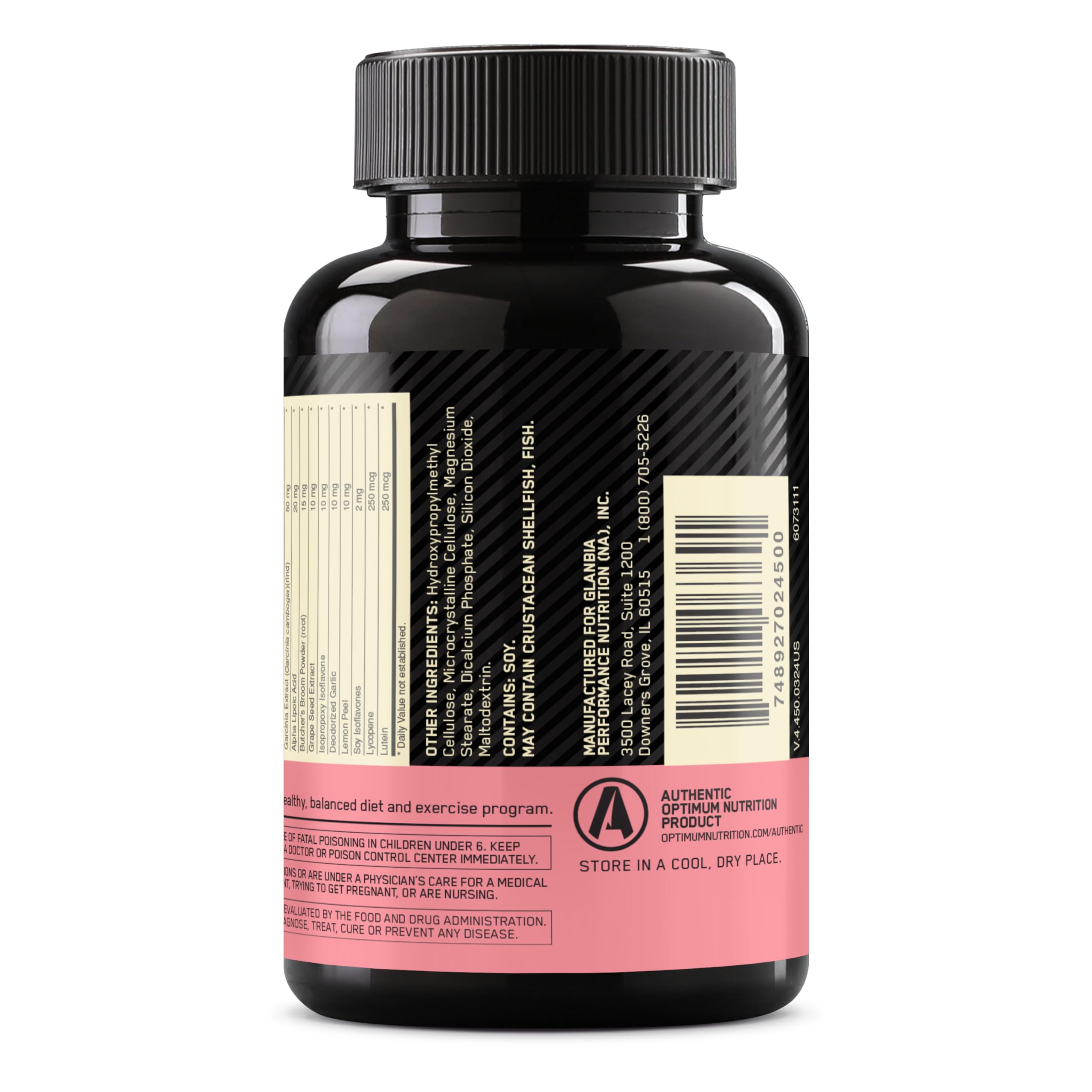 Packaging variations for Opti-Women multivitamin