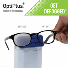 Anti-fog cloth applied to eyeglasses lenses