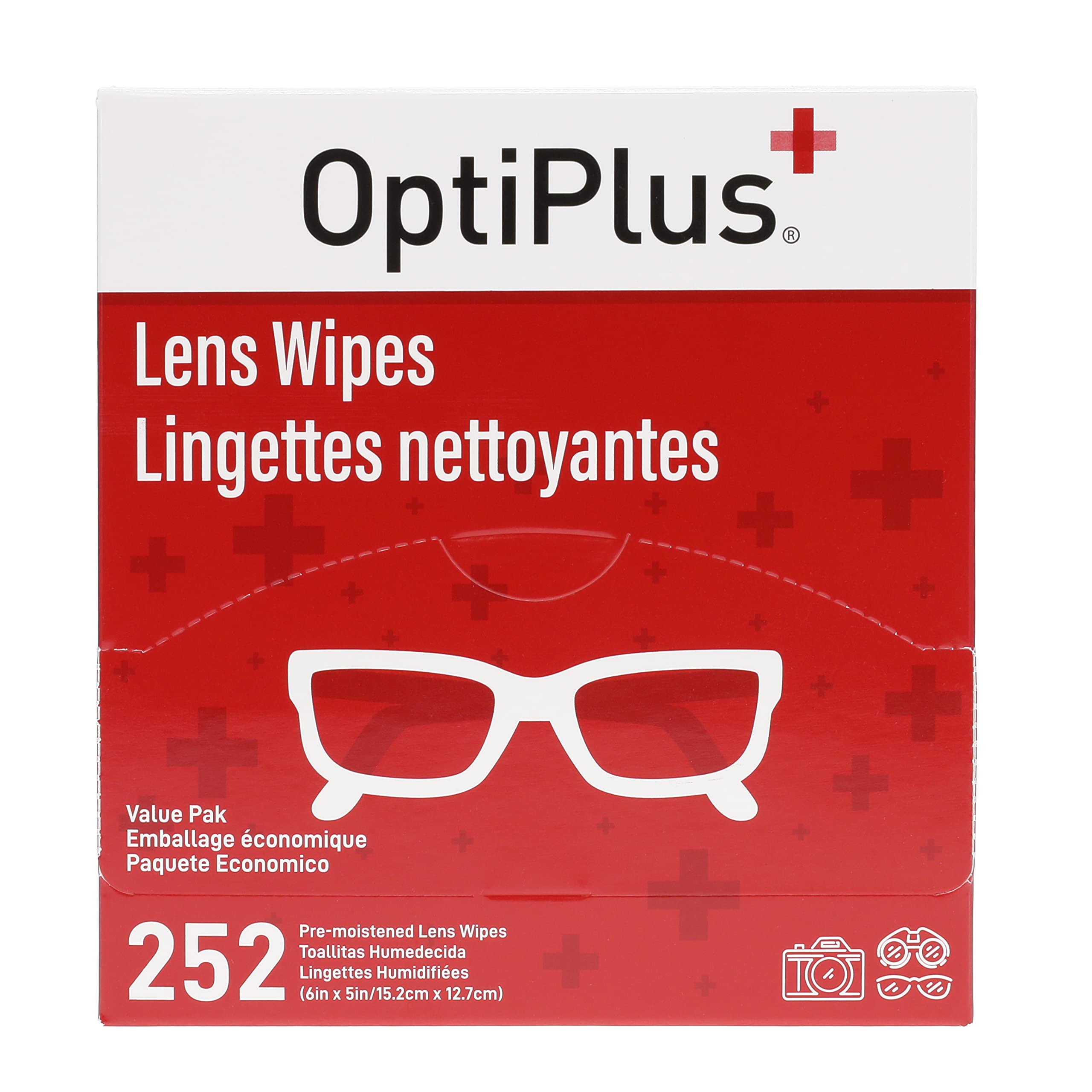 Wipes cleaning eyeglasses and sunglasses