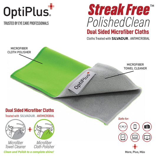 Dual-sided microfiber cleaning cloth