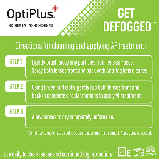 Microfiber cloth included with OptiPlus kit
