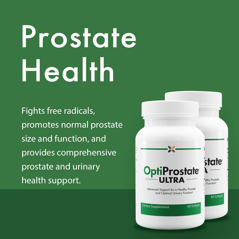 OptiProstate Ultra bottle close-up with label