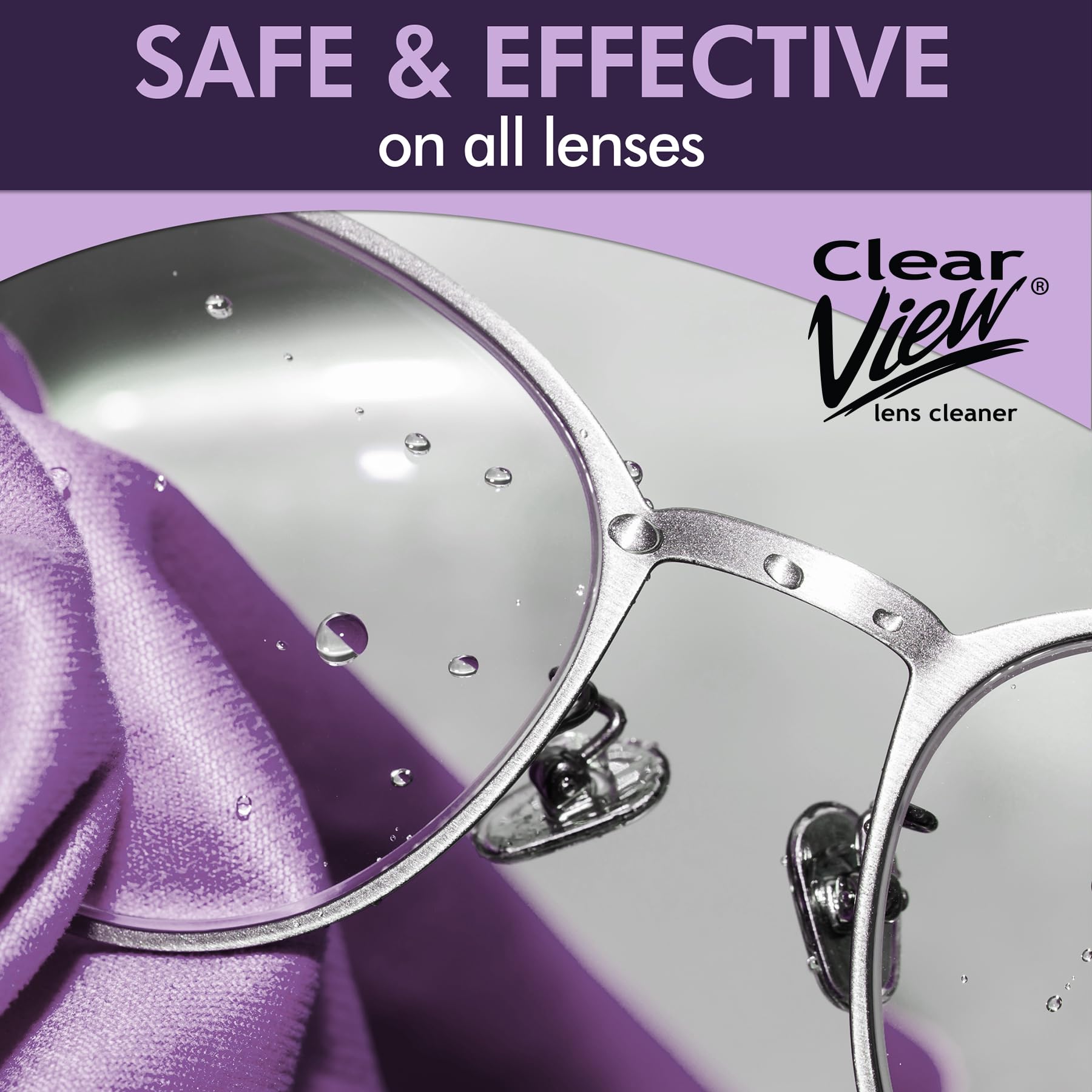 Close-up of OptiSource Clear View Cleaner 1 gallon label