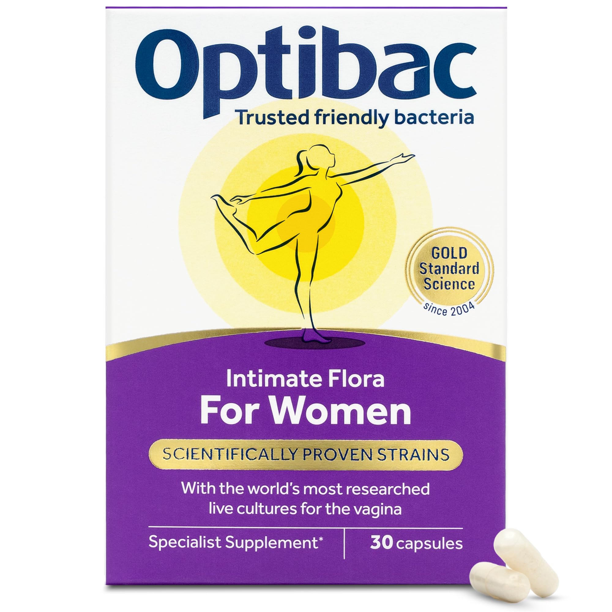 Optibac Probiotics For Women vegan probiotic bottle front