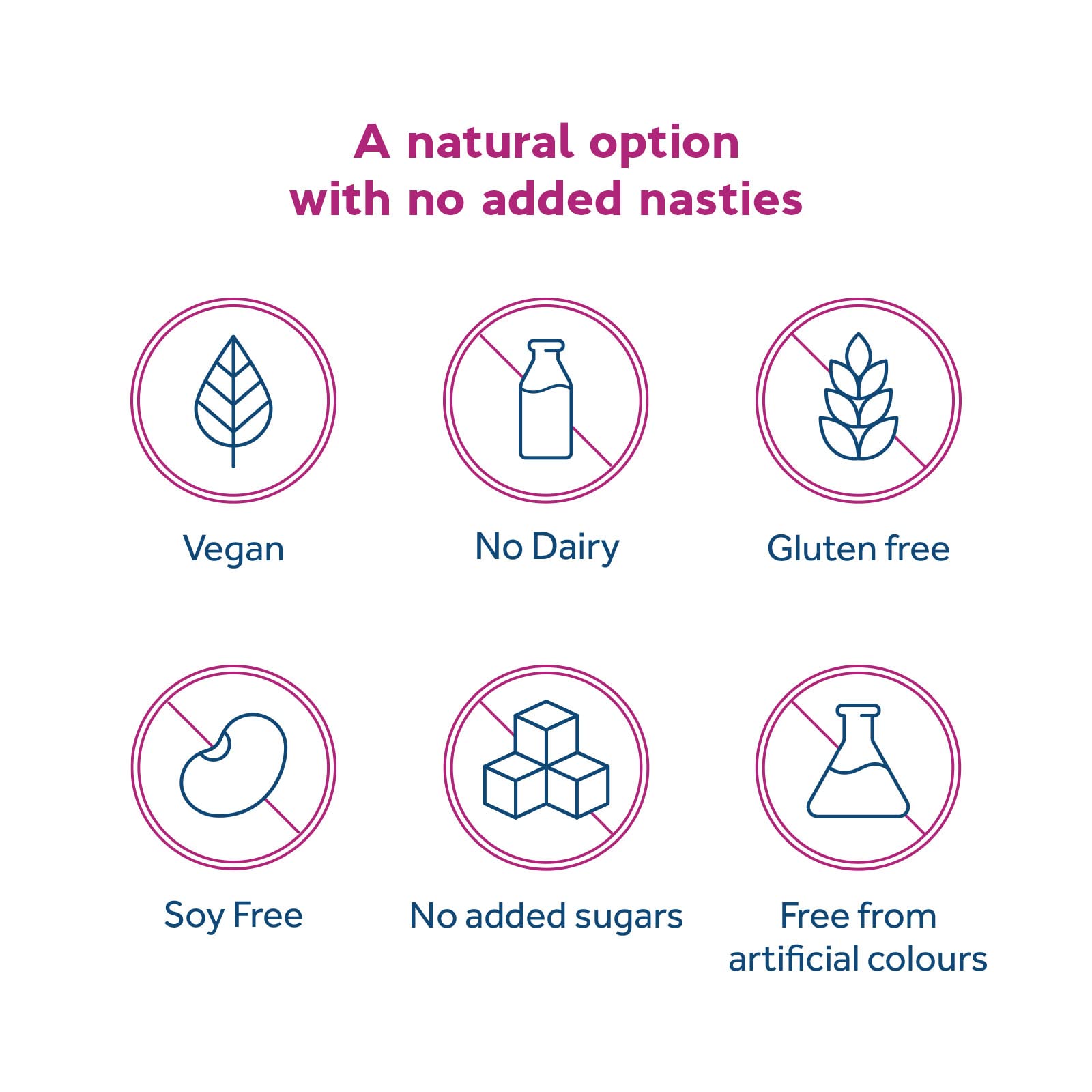 Vegan and gluten-free product claims on packaging