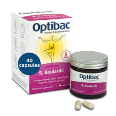 Optibac Saccharomyces boulardii 5B CFU 40 capsules – hero image