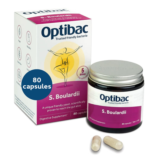 OptiBac Saccharomyces boulardii 80 capsules - hero image