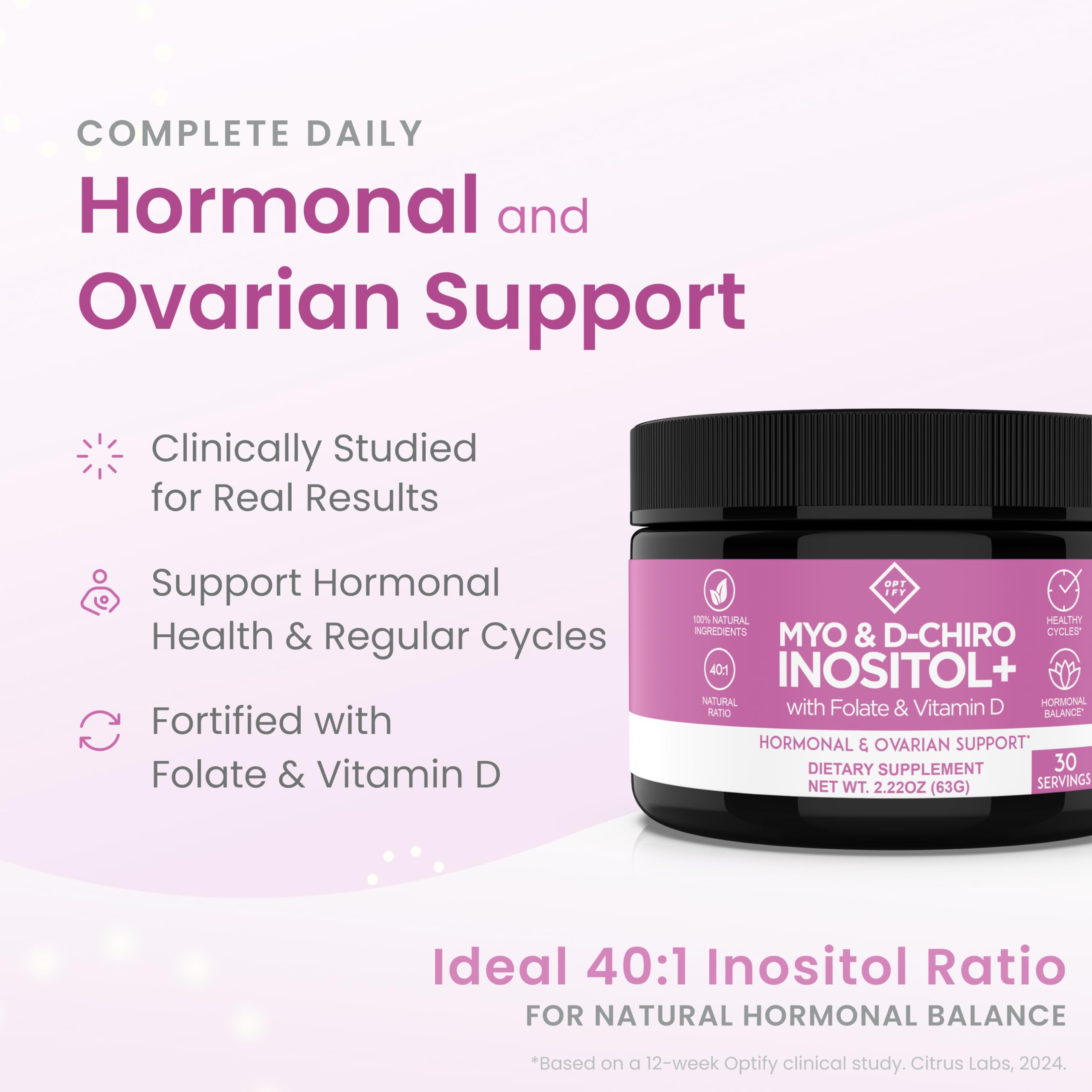 Label shows 2000mg Myo-Inositol and 50mg D-Chiro Inositol per serving