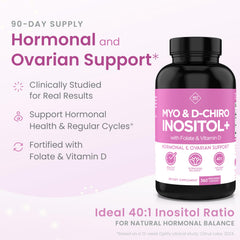 Illustration of 40:1 ratio of Myo-Inositol to D-Chiro Inositol