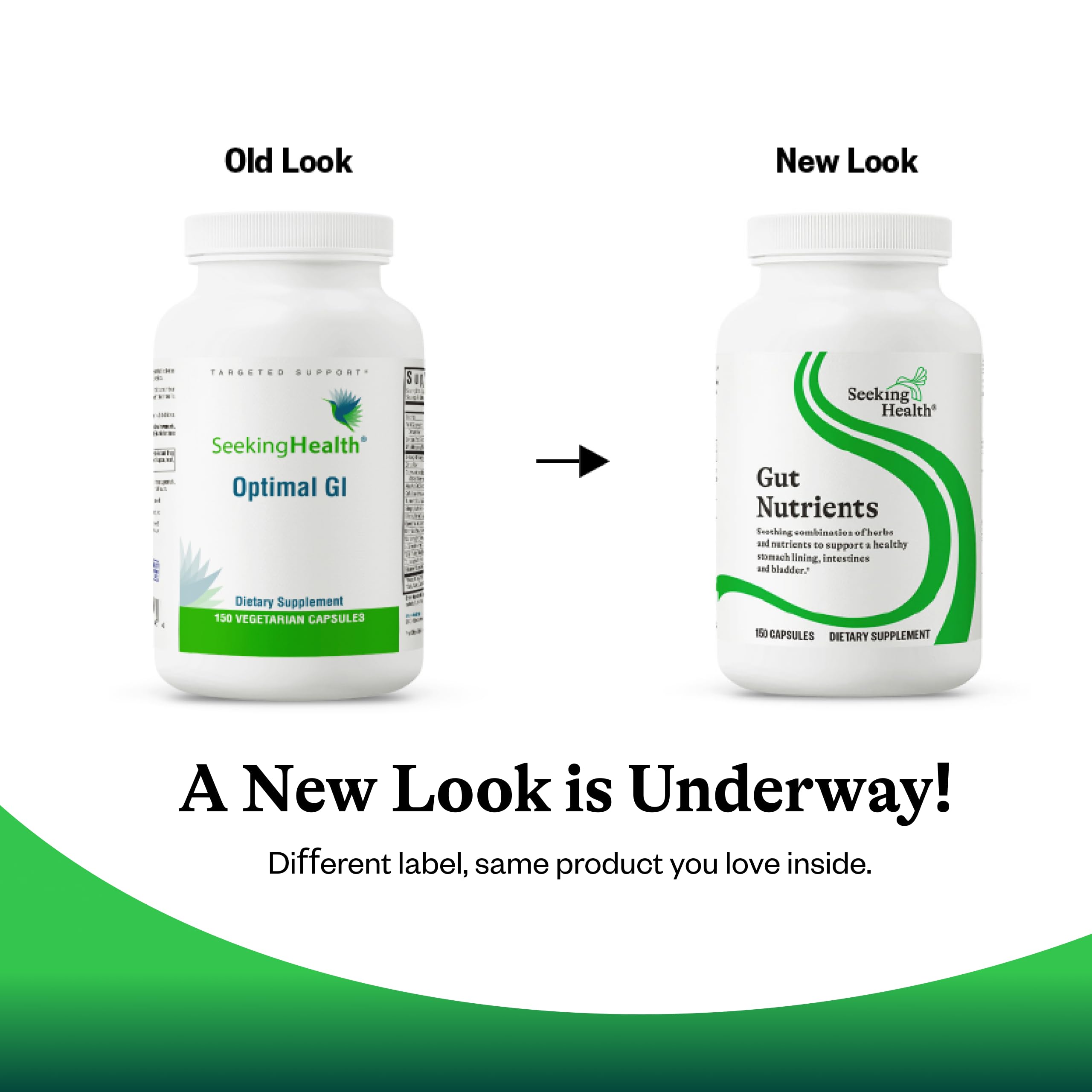 Label highlighting glutamine-free formula