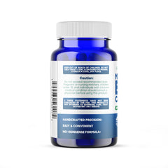 Close-up of a single 10 mg methylene blue capsule
