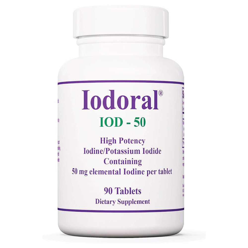 Optimox Iodoral 50 mg supplement bottle front view